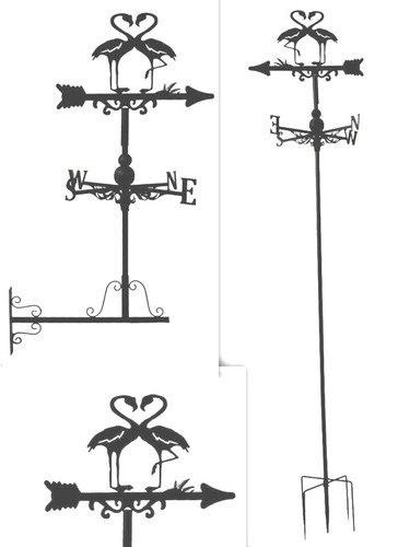 Metal weather vane wind wheel - metal,