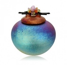 Dream Jar w/Gemstones, Raku
