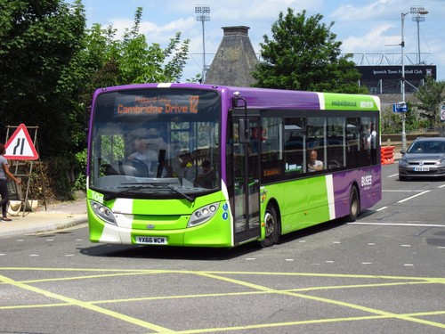 Yx66 wcm ipswich buses - buses, 6x4