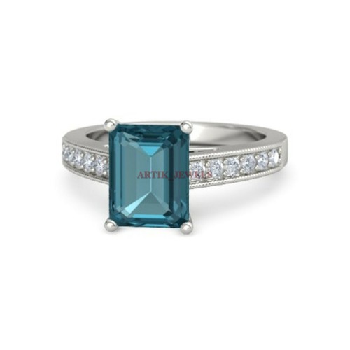 Natural london blue topaz - natural,