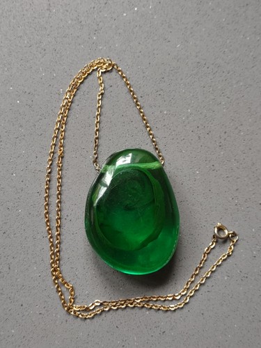 Vintage large emerald green - emerald,
