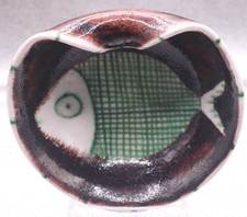 Vintage Fish Ashtray Guido Gambone Italian Pottery Marked on Base