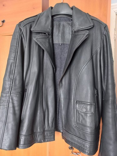Men leather biker - men's,