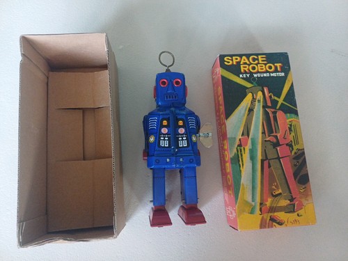 Vintage space robot - vintage, key