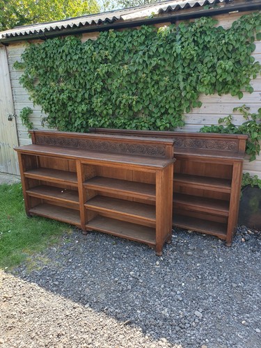 Pair 19th century oak - pair, of