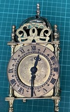 Smiths Nell Gwyne Lantern Clock With Working Mechanical Movement And Key