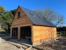 2 Bay Oak Framed Garage Kit