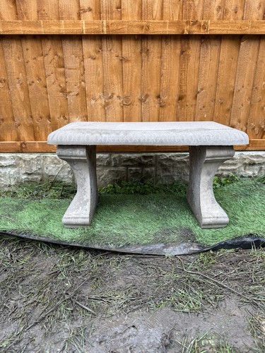 Cast stone bench - stone,