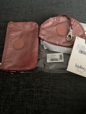2 x Kipling metallic pouches