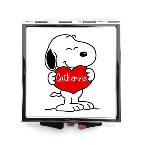 Personalised snoopy silver - personalised,