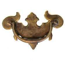 Solid brass plate handle pull