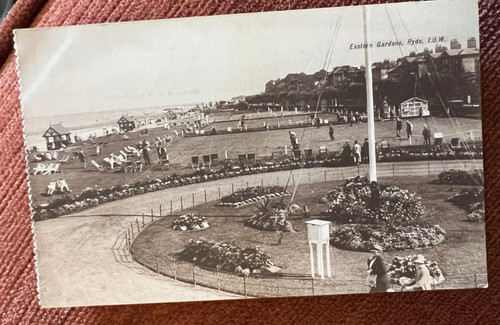 Antique postcard ryde isle - ryde, of
