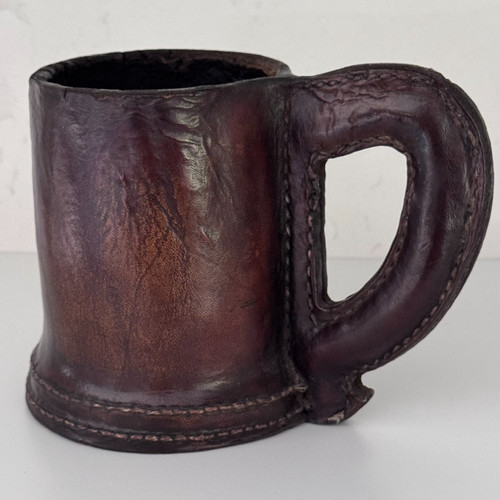 Antique stitched leather - stitched,