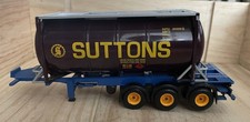 LION TOYS 1/50.3 Axle Container Tanker Trailer. SUTTONS UN PORTABLE TANK flawed 