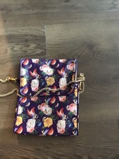 Disney parks purple Tinkerbell Crossbody Shoulder Bag Floral Peter Pan Messenger