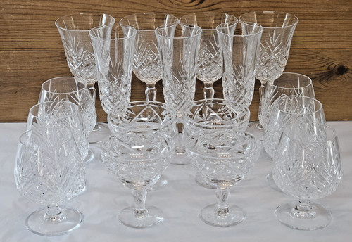 Vintage cut crystal glassware - vintage,