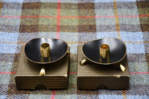 Pair boxed vintage - brass, &