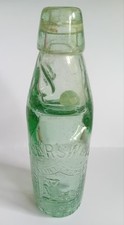Codd Bottle J Kerswell Saint Thomas Aerated Water Works Exeter 9"