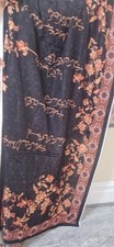 Beautiful black printed silk