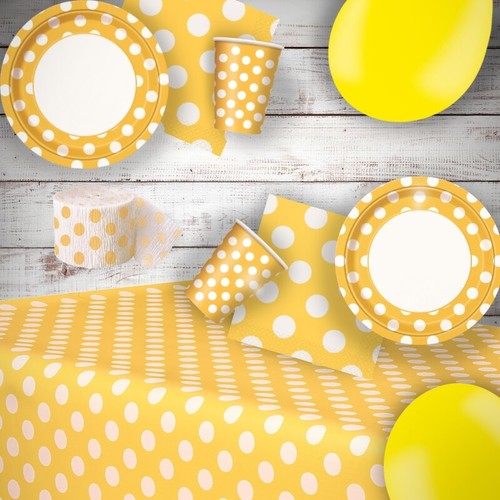 Yellow party decorations - party,