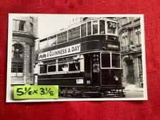 LONDON TRAM PHOTO B/W Car 572 Route to TOOLEY STREET.