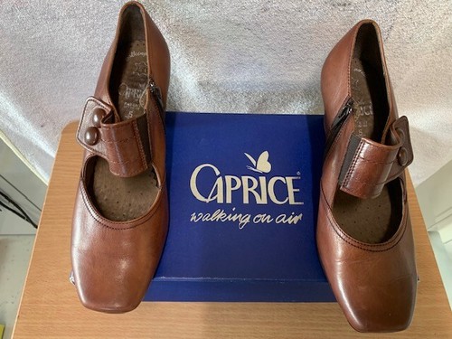 Caprice brown cognac leather - /,