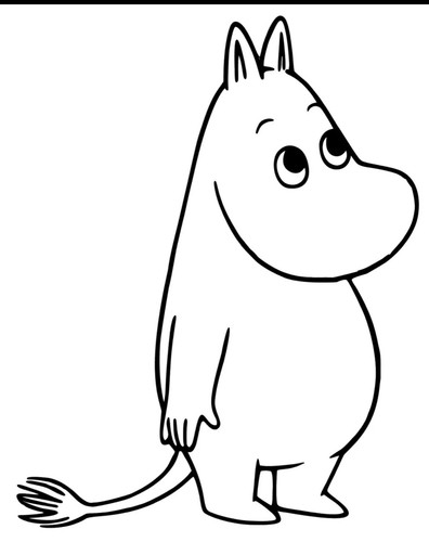 Moomin vinyl decal - 5”,