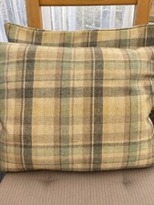 Wool Mix Rectangular Check Cushion Covers Set Of Two