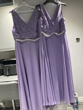 Lilac Bridesmaids Dresses x 3.  A 16/18.  12/14 and a 14 roughly 