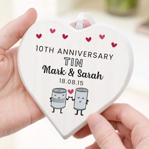 10th tin wedding anniversary - tin,