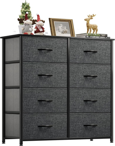 Grey chest drawers with 8 - grey,