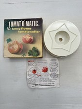 Vintage Tomato Cutter/Slicer. Flower shaped.  With Box And Instructions