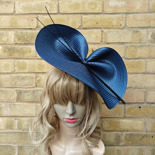 Navy blue fascinator black - fascinator,