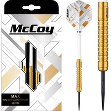 McCOY MAX 90% TUNGSTEN GOLD DARTS SET 26g + FREE WALLET