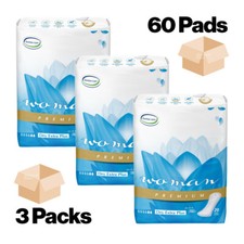 INCONTINENCE PADS Lady Extra Plus Premium Dry Forma-care Women 60 Pads (3 Packs)