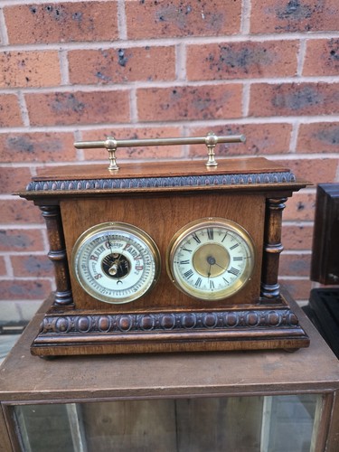 Antique late victorian clock - victorian,