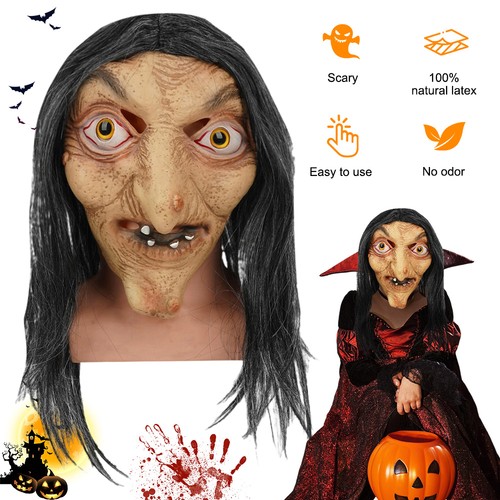 Halloween old witch mask - witch,