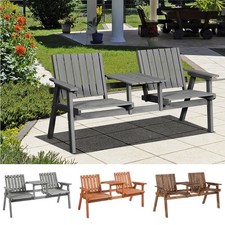 2-Seater Wooden Garden Bench