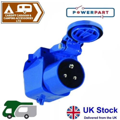 230v pin mains inlet - 230v,
