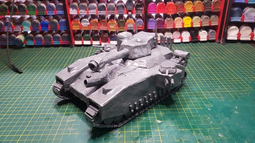 Warhammer 40k baneblade made - warhammer,