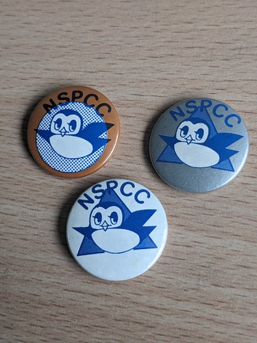 Vintage nspcc bird - vintage, button