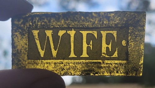 Stained glass wife - glass,