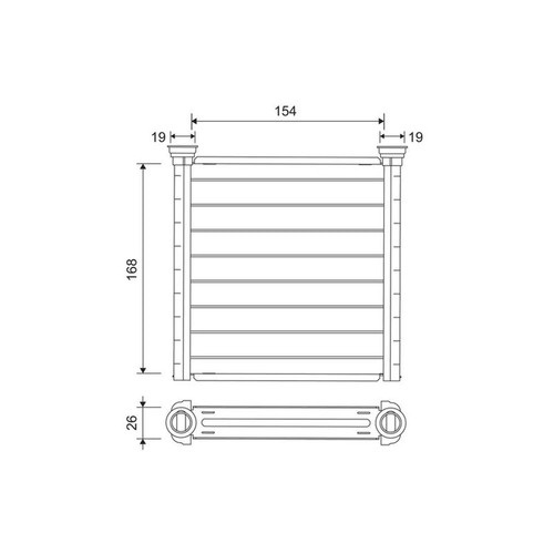 Valeo heater matrix - valeo, heat