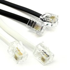 RJ11 to RJ11 Cable ADSL BT SKY Broadband Modem Internet DSL Land Line Lead Lot