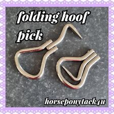 folding horse pony hoof pick hacking riding hunting travel showing grooming kit