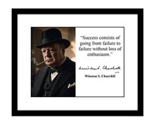 Winston Churchill 8x10 signed