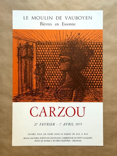 Vintage lithograph carzou the - vintage,
