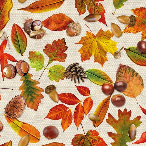 Autumn leaf paper napkins - autumn,