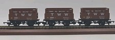 3x HORNBY OO GAUGE TWW 15T COKE BROWN WAGON 1694 MODEL UNBOXED ROLLING STOCK 