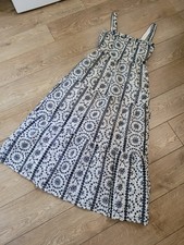 Zara Blue and White Broderie